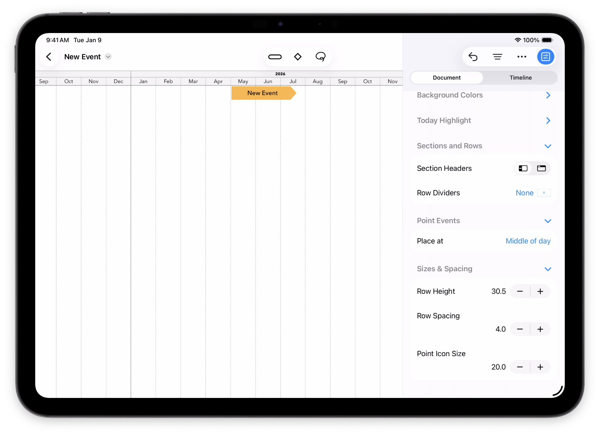 Point Event Position