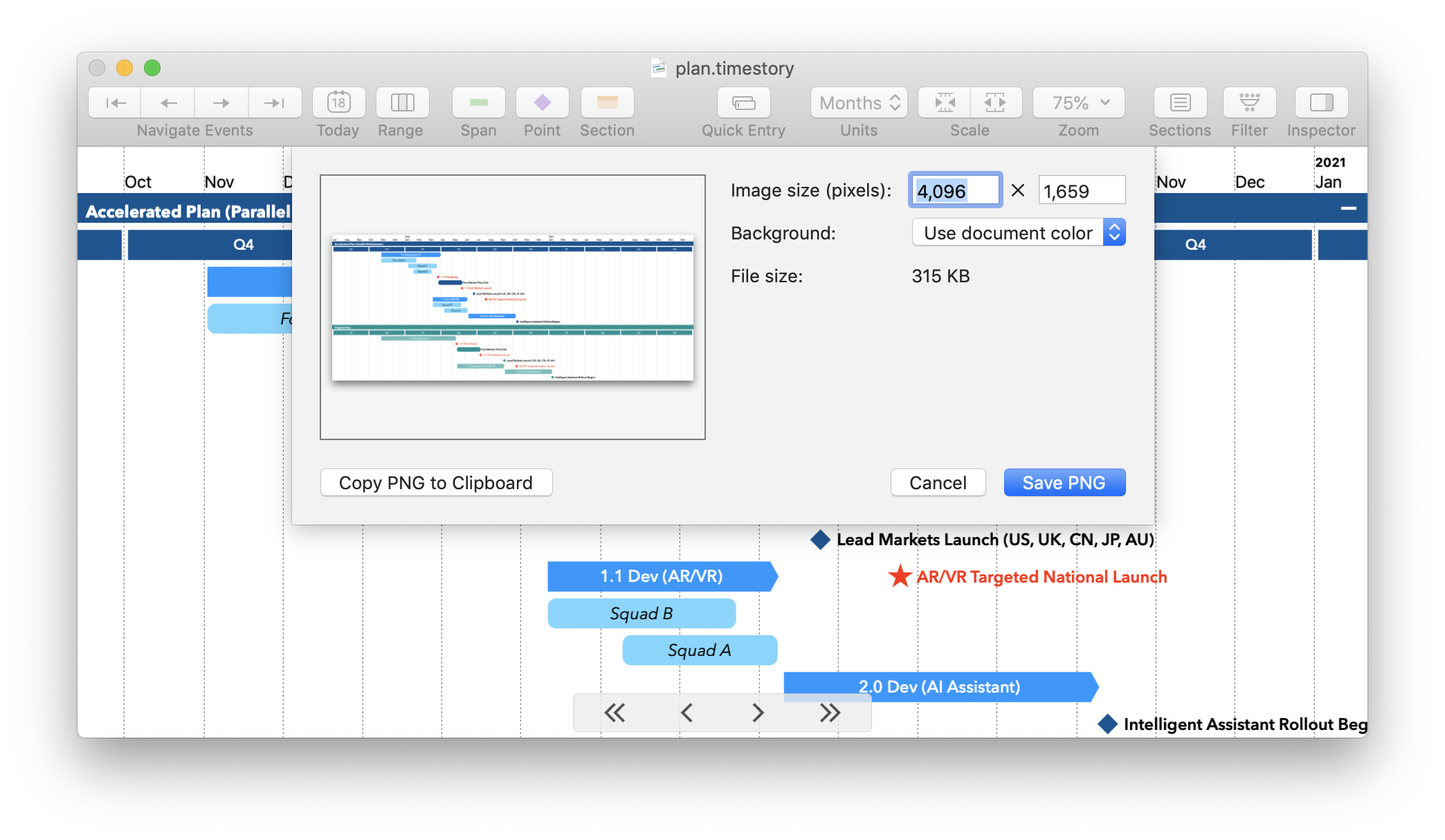 Screenshot of the Export Image dialog