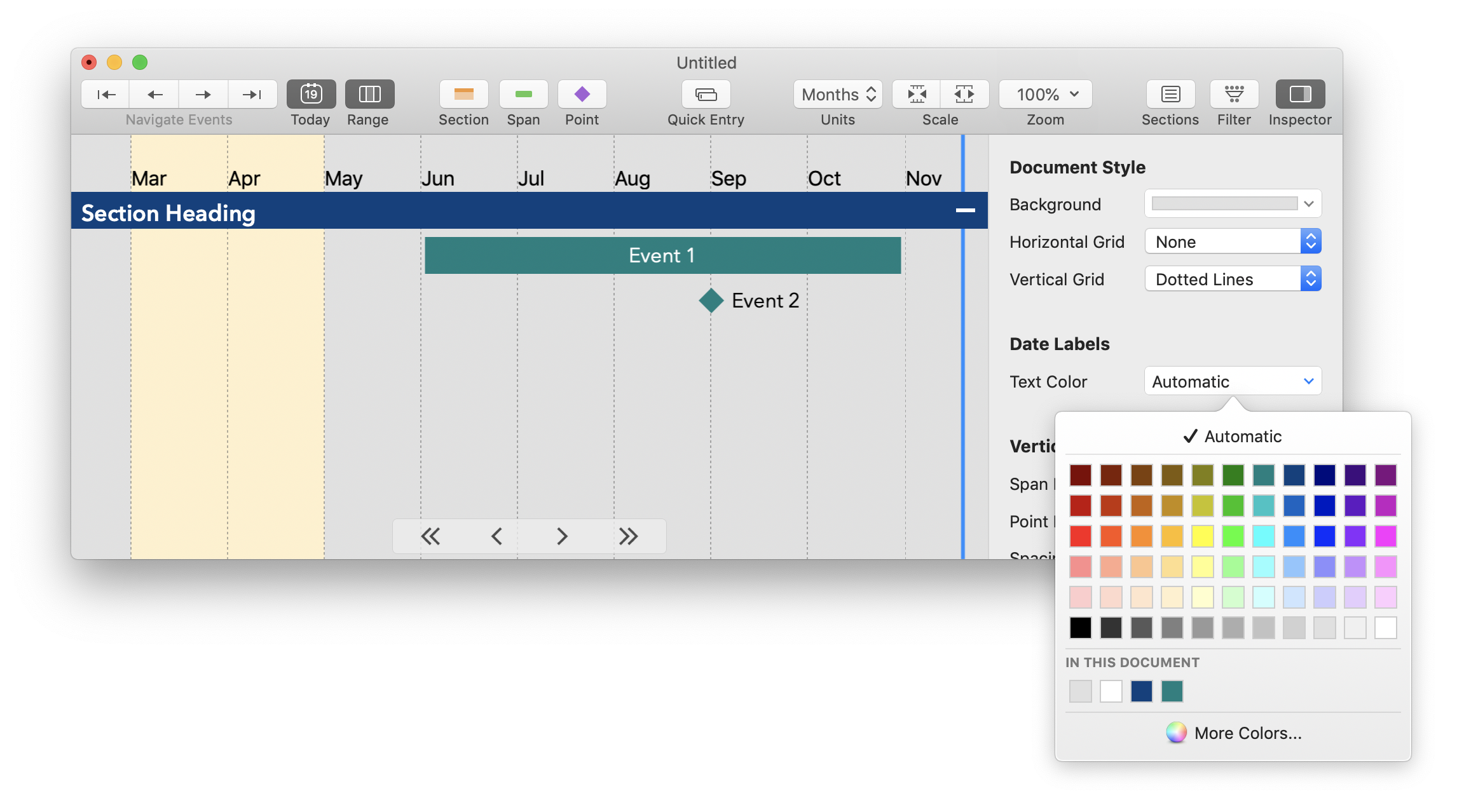 Screenshot: color picker
