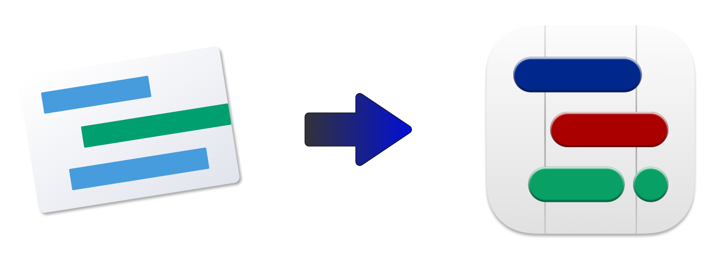 The update to TimeStory's icon in this release