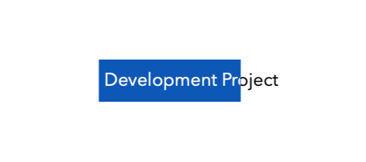 Text spilling out of the right edge of a span event; the event's color is blue, the text within the event is white, and the text beyond its edge is black